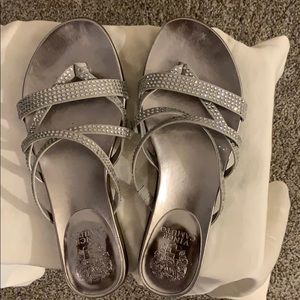 Vince Camuto Sandal is Silver/Grey